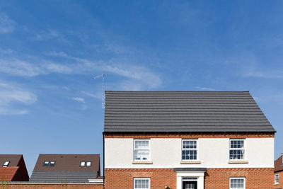 Low angle view of building against sky