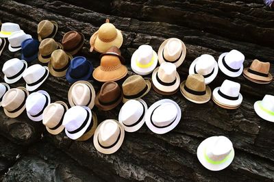 Full frame of objects on table