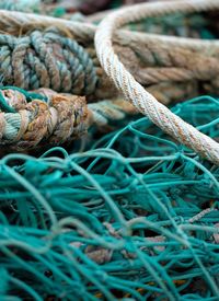 Close-up of rope against blurred background