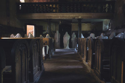 Interior of abandoned church