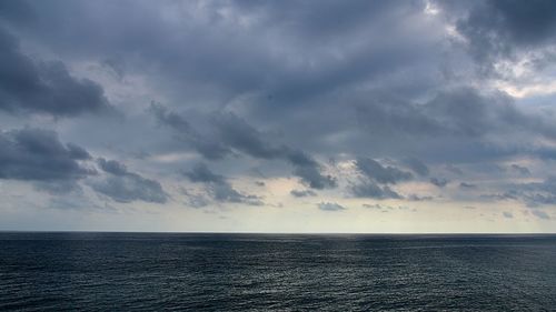 Scenic view of seascape against sky