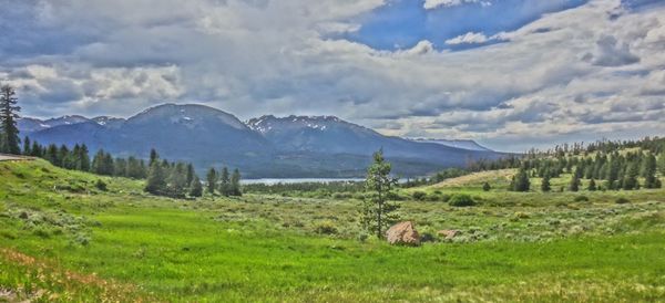 Scenic view of landscape against sky