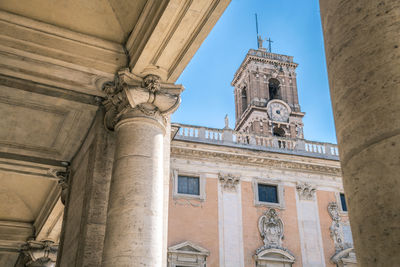 Low angle view of historical building against sky