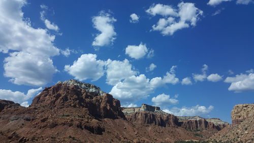 Scenic view of landscape against cloudy sky