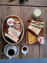 Directly above shot of food