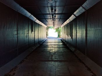 Empty corridor in building