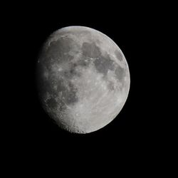 Low angle view of moon in sky