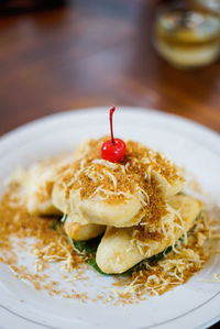 Close-up of food in plate