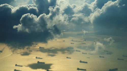 Scenic view of cloudy sky