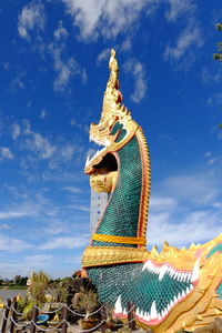 The great naga statuary in phon phisai district, nongkhai, thailand