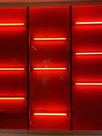 Full frame shot of closed red door