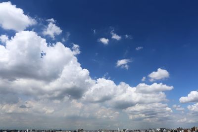 Low angle view of cloudy sky