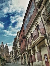 Low angle view of building against sky