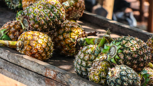 Close-up of fruits for sale in market