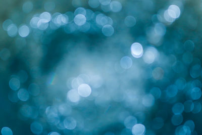 Defocused image of illuminated lights