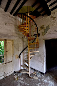 Interior of abandoned building