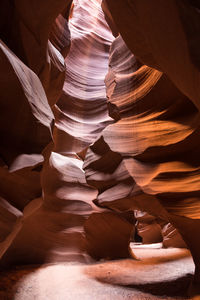 Rock formation in cave