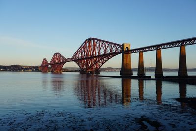 Low angle view of bridge against sky