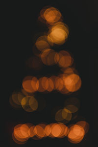 Defocused image of lights