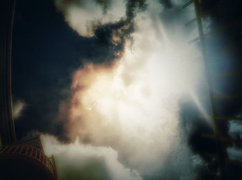 Low angle view of cloudy sky