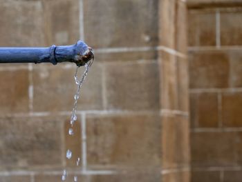 Close-up of water splashing from fountain