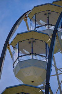 Low angle view of ship against sky