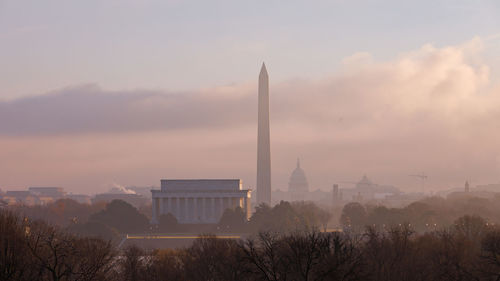 Panoramic view of buildings against sky