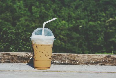 Close-up of coffee on table