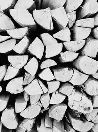 Full frame shot of tree logs