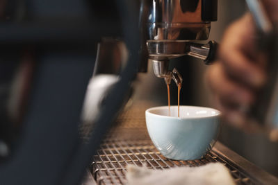 Close-up of coffee cup