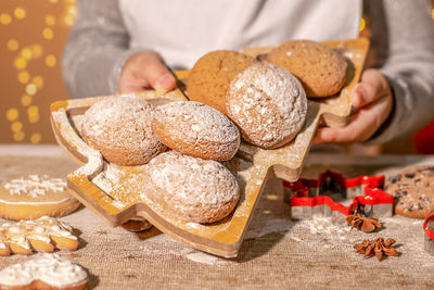 Close-up of food on table