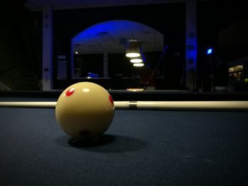 Close-up of ball on table