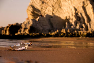 Bottle on the beach