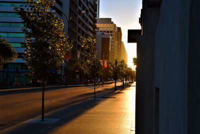 Road in city against sky