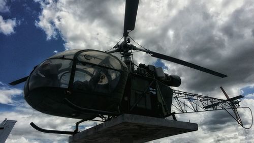Low angle view of cloudy sky