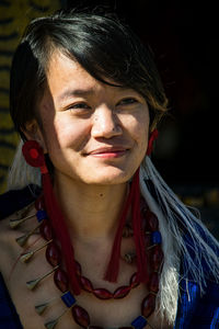 Close-up portrait of woman