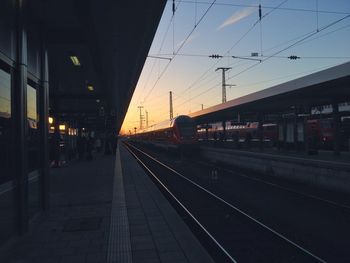 Railroad station platform