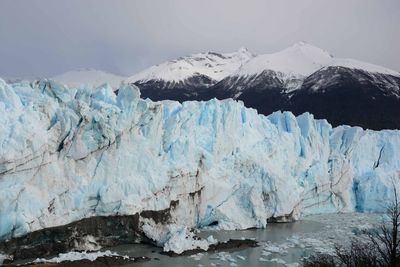 Scenic view of snowcapped mountain