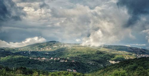 Panoramic view of landscape against sky