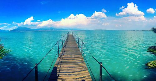 Pier on sea