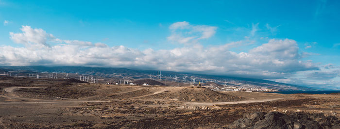 Panoramic view of landscape against sky