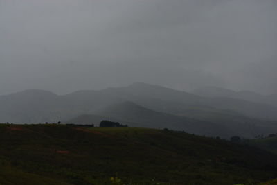 Scenic view of landscape against sky