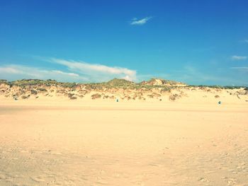 Scenic view of desert against sky