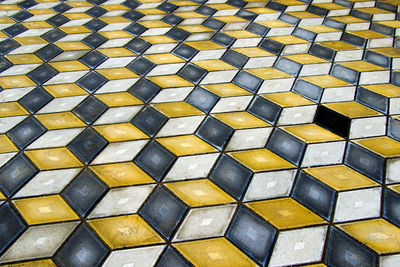 Full frame shot of tiled floor