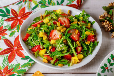 Close-up of salad in bowl