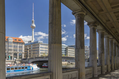 View of buildings in city