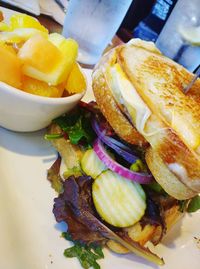 Close-up of food in plate