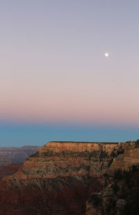Scenic view of landscape against sky during sunset