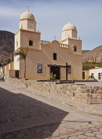 View of temple building against sky