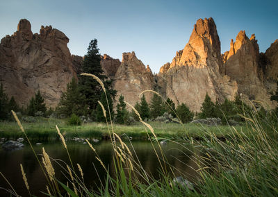 View of rock formations